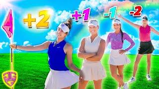 The CRAZIEST Golf Girl Challenge.. LOSER gets PIED.. 2v2 Stroke Play