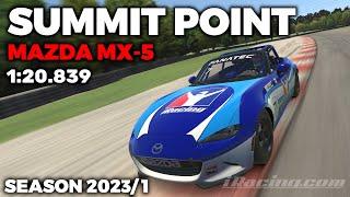 iRacing Summit Point Raceway MX-5 - Guide Lap + Hot Lap + Setup + blap file - 120839