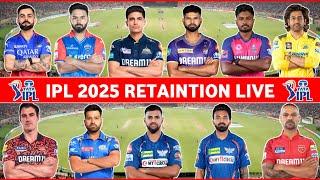 IPL 2025 Auction Live IPL 2025 Retentions Live  IPL 2025 Mega Auction Retentions Live  IPL Update