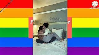 Lesbian wlw tiktok ️‍  #52 #shorts lesbian couple hug moment 