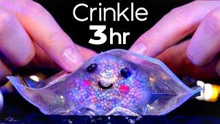 ASMR Crinkle Heaven for People Who Want to Fall Asleep Fast  3Hr No Talking