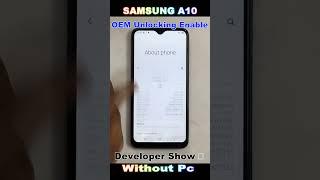 Samsung A10 Developer Options Settings Not Showing  How to Activate Developer Options in Samsung