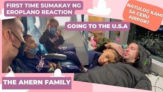 GOING TO U.S.A - FIRST TIME SUMAKAY NG AIRPLANE NG MGA BATA