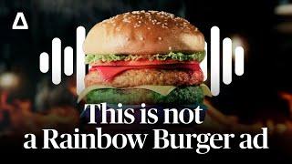 This isn’t a Rainbow Burger ad. Introducing Artlist’s AI voiceover built for video creators