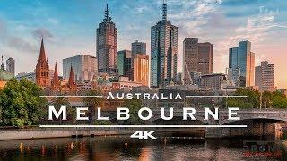 Melbourne Australia  - by drone 4K