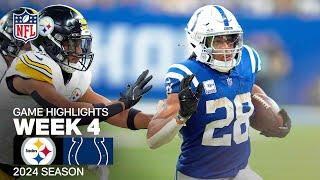 Pittsburgh Steelers vs. Indianapolis Colts  2024 Week 4 Game Highlights