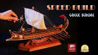 How I DIY an ancient GREEK naval battle ship model  Amati Greek Bireme 135 Scale