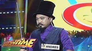 Its Showtime Funny One Anthony Andres performs Dangerous Card Magic Tricks