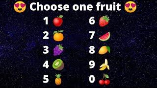 #choose one fruit & see your future job  Future game  gd crazy fun 