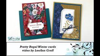 Two pretty Regal Winter cards