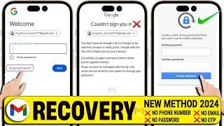 How to Recover Gmail Account without Phone Number and Recovery Email 2024