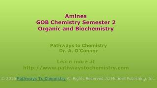 Amines GOB Chemistry