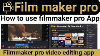 How to use filmmaker pro  Filmmaker pro tutorial  Film maker pro  Filmmaker pro video editor