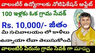 AP volunteer jobs latest update  grama ward sachivalayam volunteer vaccancy list