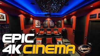 EPIC 4k HOME THEATER TOUR 2020  KLIPSCH  DOLBY ATMOS  7.2.4 Setup