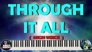 THROUGH IT ALL    HILLSONGS   -      HIGH VOICE MIDI KARAOKE    FOR SOPRANO     TENOR   