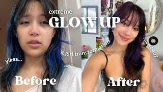 GLOW UP TRANSFORMATION My followers choose my hair color thrifted outfit & more