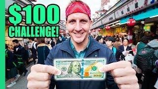 JAPAN Street Food $100 CHALLENGE in Asakusa Tokyo The best Japanese Street Food in Tokyo