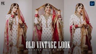 Old Vintage Look Lightroom Preset for Studio Portraits  Free DNG File  Nik Edits