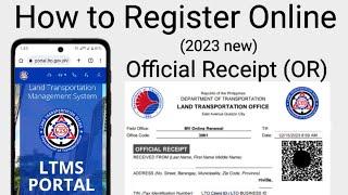 How to register in LTO online  online renewal of motor vehicle registration LTMS 2023