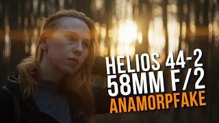 Helios 44-2 Anamorfake Mod  Cinemod Review #vintagelens #anamorphic #helios44