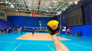 Volleyball First Person  Wing Spiker  Highlights  Youth Team VC Fakel POV