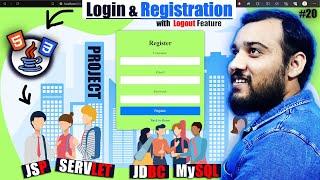 Login and Registration form in JSP & SERVLET  JDBC  MySQL  JAVA Developer Series 