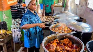 Abeokuta street food tour with the boys Ep1 - Eating different swallow and some Snail