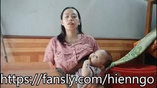 Breastfeeding Beautiful Single Mother 17 Years Old P40 - Phương Single Mom