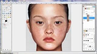 GIMP Tutorial - naturalistic skin and eye retouching