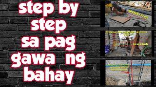 PAANO GUMAWA NG BAHAY? Bungalow house-DAY #1AND2-STEP BY STEP GUIDE