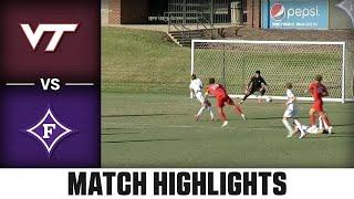 Virginia Tech vs. Furman Match Highlights  2024 ACC Mens Soccer