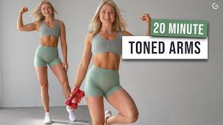 20 MIN TONED ARMS + SHOULDER Workout With Weights - No Repeat Upper Body Dumbbell Workout