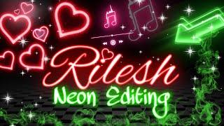 Neon Text Logo Editing  With only Pixellab  Red Neon Glow Text  Neon Logo Editing