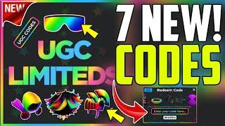 *NEW* ALL WORKING CODES FOR UGC LIMITED IN SEPTEMBER 2024 ROBLOX UGC LIMITED CODES