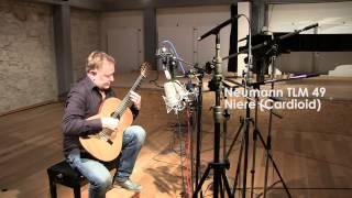 Comparison test of five microphones with classical guitar Schoeps V4 vers. Neumann M 149 etc.