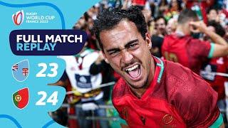 The biggest upset in rugby history?  Fiji v Portugal  Rugby World Cup 2023  Full Match Replay