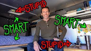 15 Smart and Stupid Details On My Van  RAM Promaster camper conversion