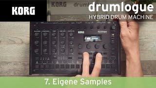 KORG drumlogue Groove-Guide - Folge 7 Eigene Samples