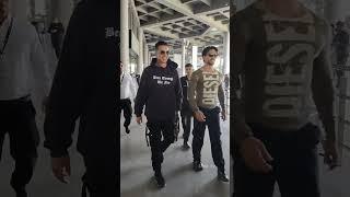 Tiger Shroff and Akshay Kumar spotted at airport today ️ Bade Miyan Chote Miyan