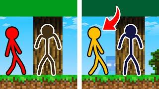 Stickman VS Minecraft Impossible Spot The Difference - AVM Shorts Animation