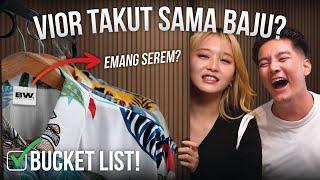 EPISODE 3  ORANG TER ANEH YANG ADA DI BUMI VIOR TAKUT BAJU?  #BUCKETLIST