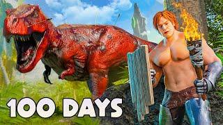 I Spent 100 Days In ARK Survival Ascended The Island