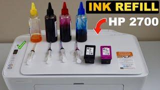 HP DeskJet 2700 Ink Refill - How To Refill Black & Colour Ink Cartridges For printing 