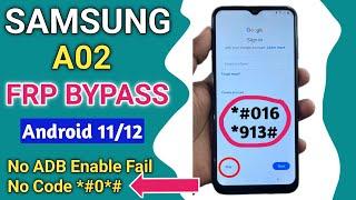 Samsung A02 FRP Bypass Without PC  Android 1112 Google FRP Unlock 2024  TalkBack Not Working