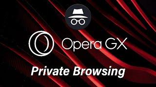 How To Browse In Incognito Mode On Opera GX Browser  Private Browsing