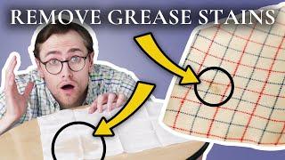 The RIGHT Ways to Remove Grease Stains from Clothes & Fabric