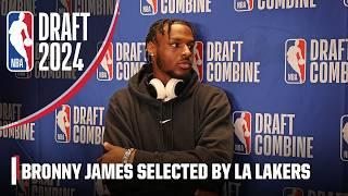 The Los Angeles Lakers select Bronny James with the No. 55 pick in the 2024 NBA Draft  NBA on ESPN