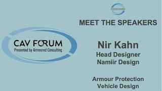 CAV Forum 2024  - Meet the Speakers - Nir Kahn Head Designer Namiir Design