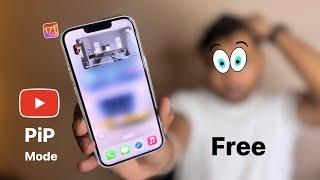 YouTube PiP mode in iPhone - iOS 17.1 on any iPhone